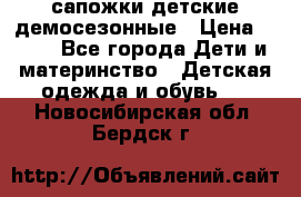 сапожки детские демосезонные › Цена ­ 500 - Все города Дети и материнство » Детская одежда и обувь   . Новосибирская обл.,Бердск г.